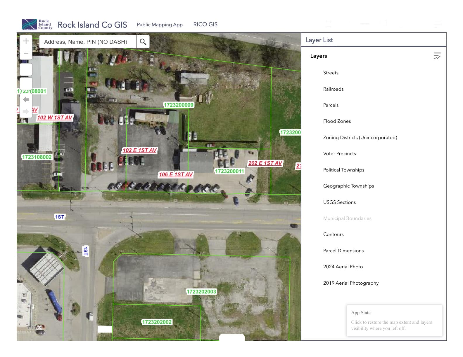 Overhead Parcel View